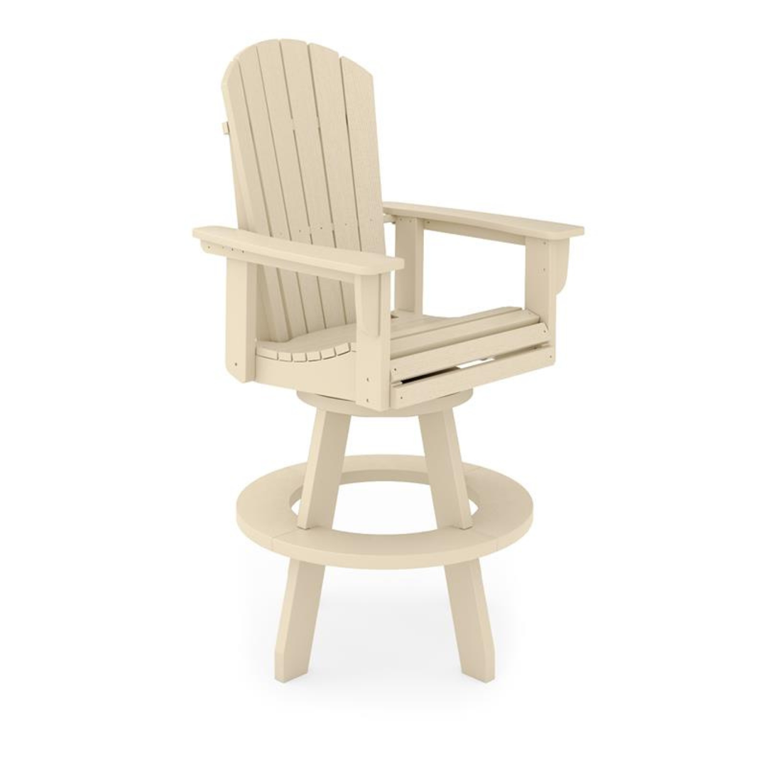St Simons Fan Back Swivel Bar Chair