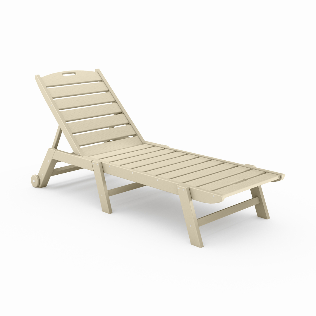 St Simons Flat Chaise Lounge - Armless