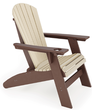 St Simons Curved Back Adirondack Chair w/o Cup Holder