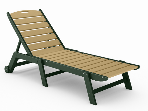 St Simons Flat Chaise Lounge - Armless