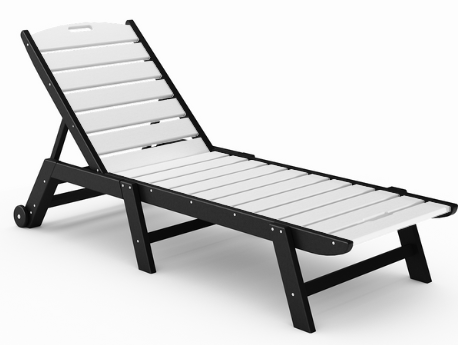 St Simons Flat Chaise Lounge - Armless