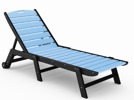 St Simons Flat Chaise Lounge - Armless