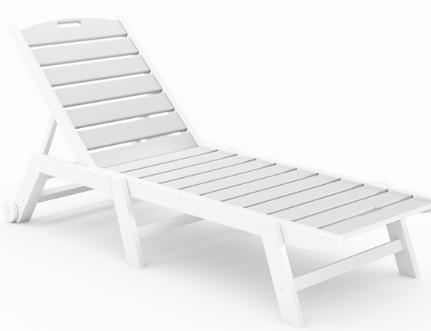 St Simons Flat Chaise Lounge - Armless
