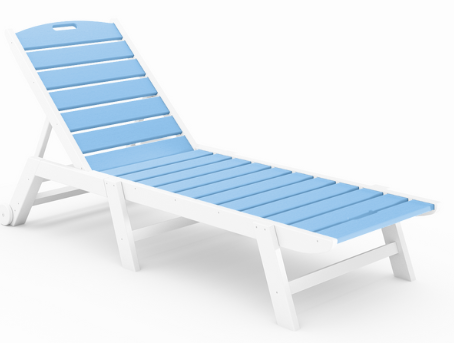 St Simons Flat Chaise Lounge - Armless