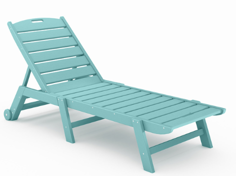 St Simons Flat Chaise Lounge - Armless