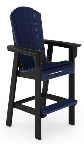 St Simons Fan Back Bar Chair (Premium)