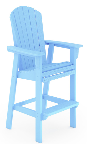 St Simons Fan Back Bar Chair (Premium)
