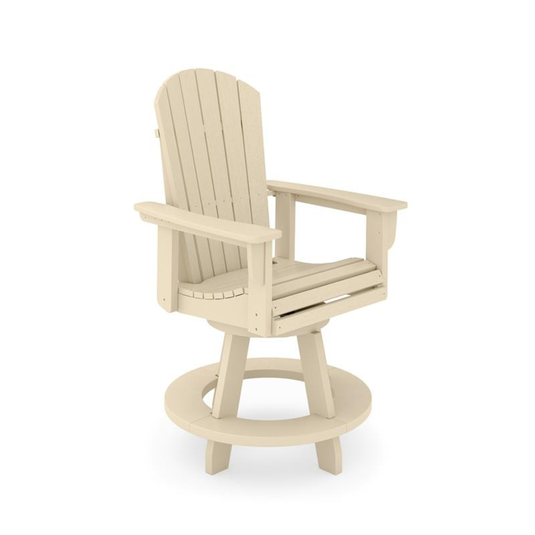 St Simons Fan Back Swivel Counter Chair