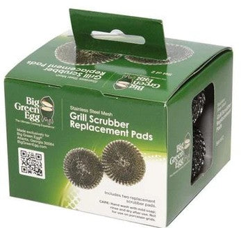 Big Green Egg Stainless Steel Mesh Scrub Replacements 2pk